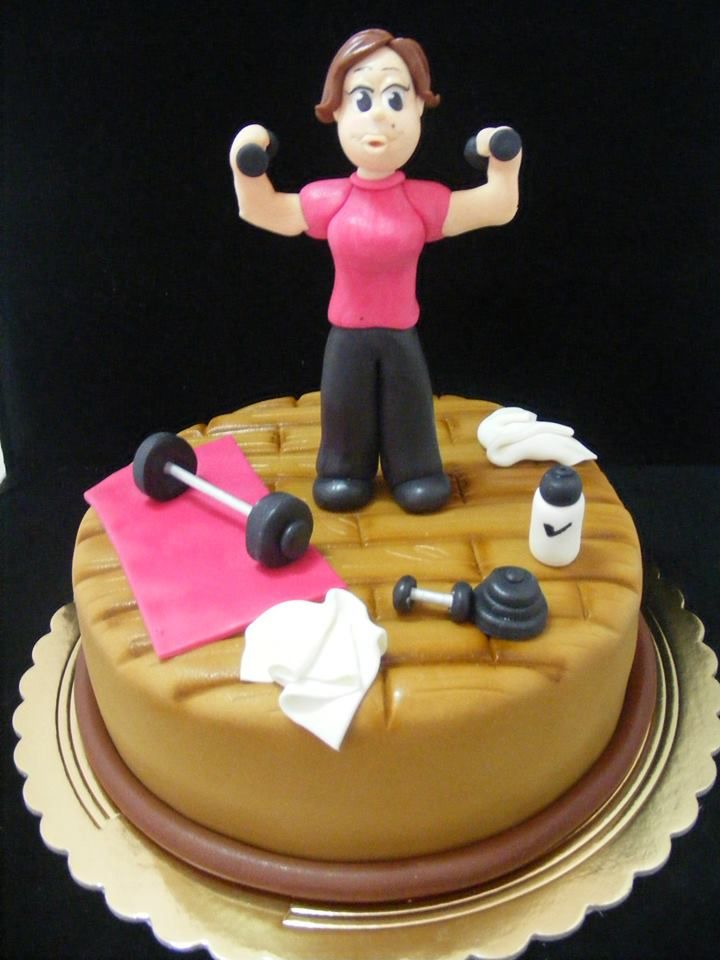 Gym Cake Ideas / Gym Cake Designs / Gym Themed Cakes