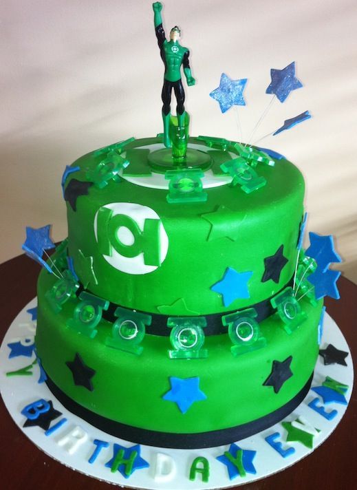 Green Lantern cakes / Green Lantern cake Ideas