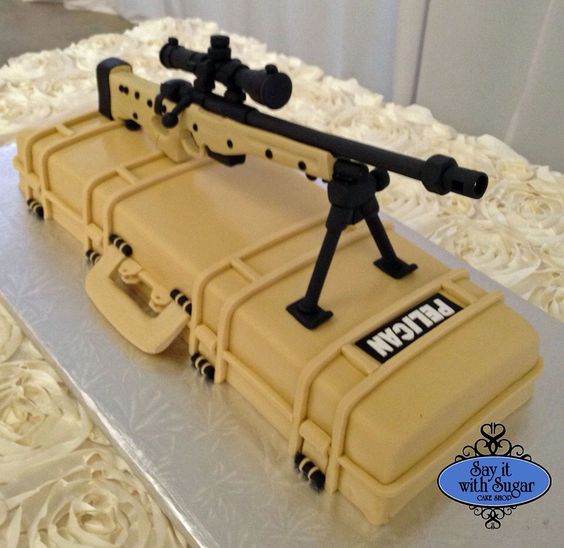 20 Amazing reallooking gun themed cakes you won't believe