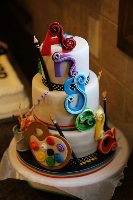 Some cool art themed cakes to inspire you