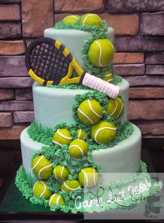 Some tennis themed cakes-Tennis cake ideas