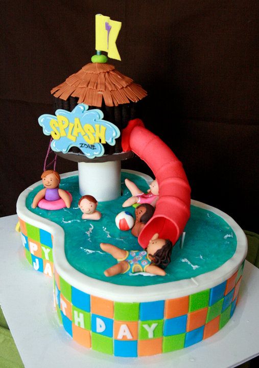 Cake ideas:Swimming Pool Theme-Swimming Pool Theme cakes