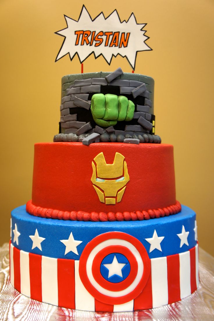 Avengers movie cake ideas