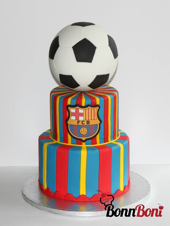 How to make FC Barcelona Messi Team Cake  Step by steps  YouTube