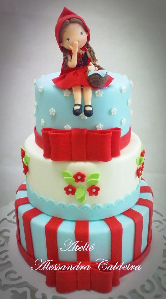 Little Red Riding Hood Cake  Birthday cake kids, Themed cakes, Girl cakes