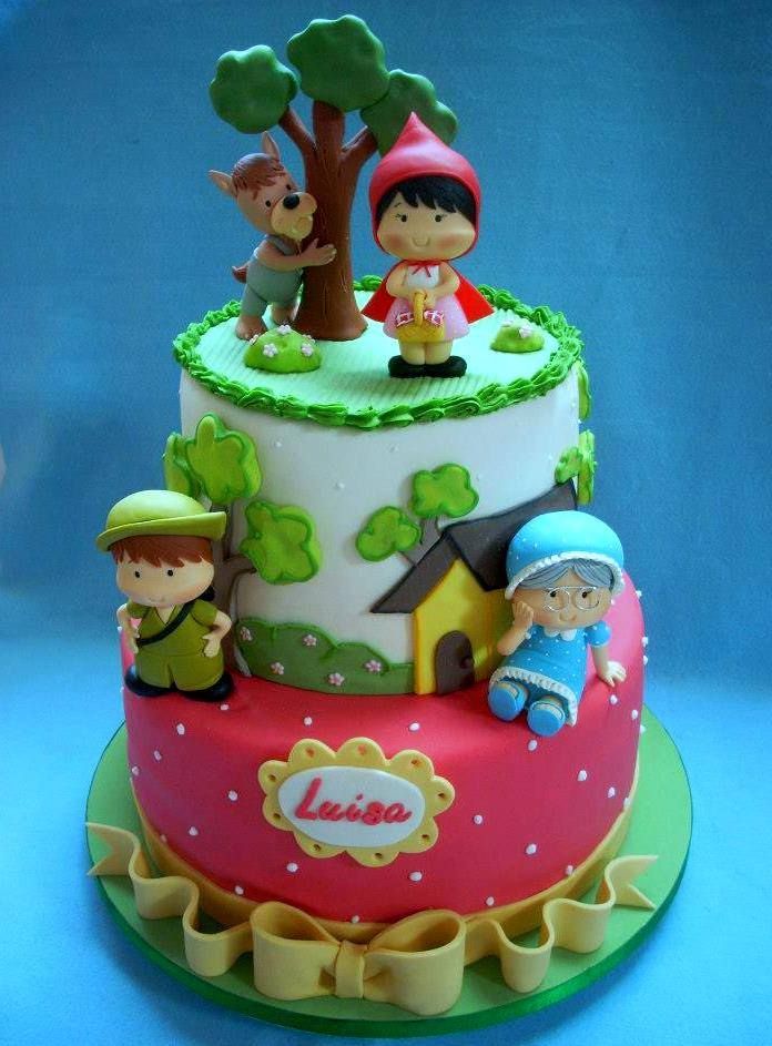 Little Red Riding Hood Cake  Birthday cake kids, Themed cakes, Girl cakes