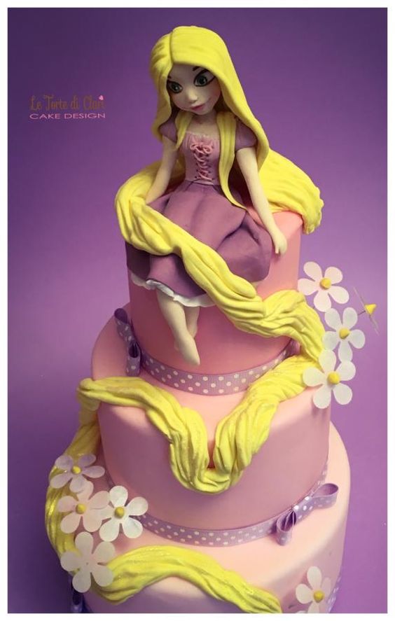 Rapunzel themed cakes
