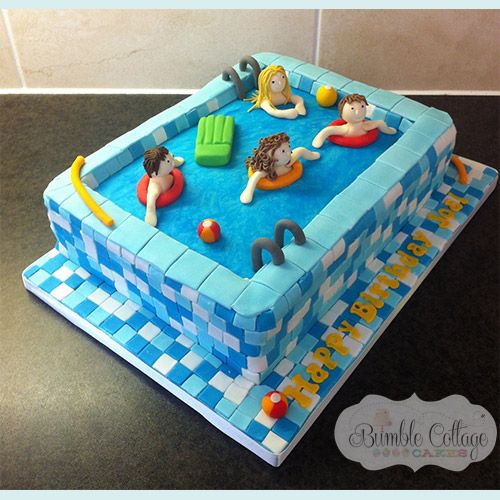 Cake ideas:Swimming Pool Theme.